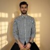 Black and white checkered shirt