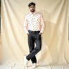 Light Pink Full Sleeve Men Shirt