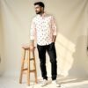 Light Pink Full Sleeve Men Shirt